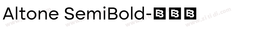 Altone SemiBold字体转换